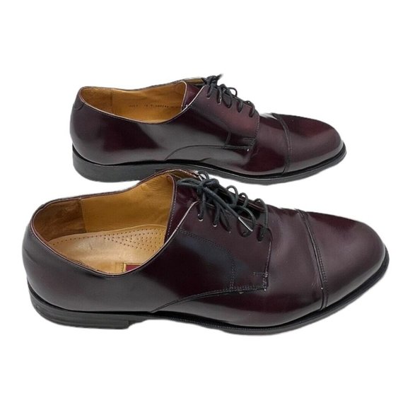 Cole Haan Caldwell Oxford Men's 14 D Burgundy Leather CapToe Lace Up 08331 - Picture 9 of 10